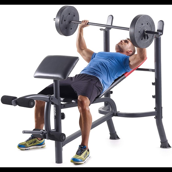 Weider Pro 265 Standard bench with weight set - Picture 4 of 7